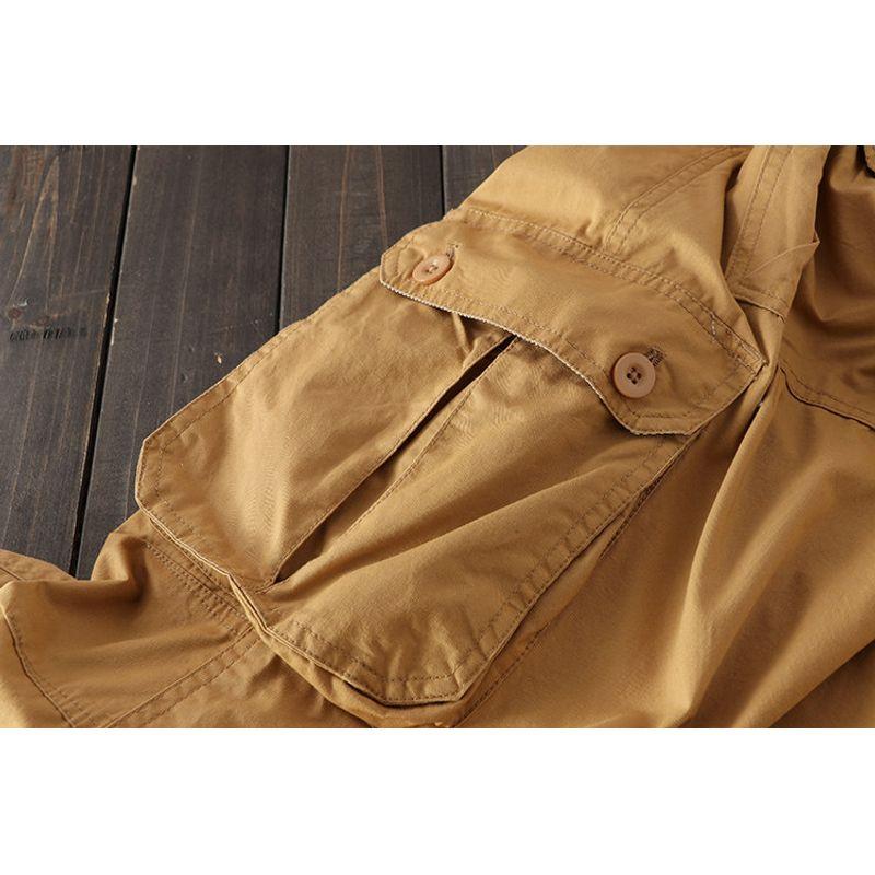 Self-Retained Recommend Foreign Trade Original Order Spring and Summer Thin Cargo Pants Men Loose Pants Multi-Pocket Slacks