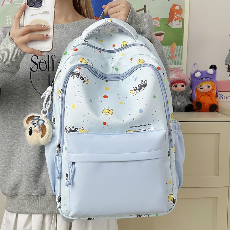 Schoolbag Japanese cute college style schoolbag for junior high school students new cartoon large-capacity class backpack versatile backpack