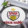 Custom Name,VfB Stuttgart Pattern Round rug,Carpet Rug for Living Room Bedroom Playroom ,Non-slip Floor Mat,Holiday Gifts and Birthday Gifts.