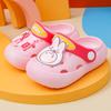 Non-slip sole children's slippers, breathable cartoon clogs, waterproof hole shoes for boys and girls, indoor summer wear