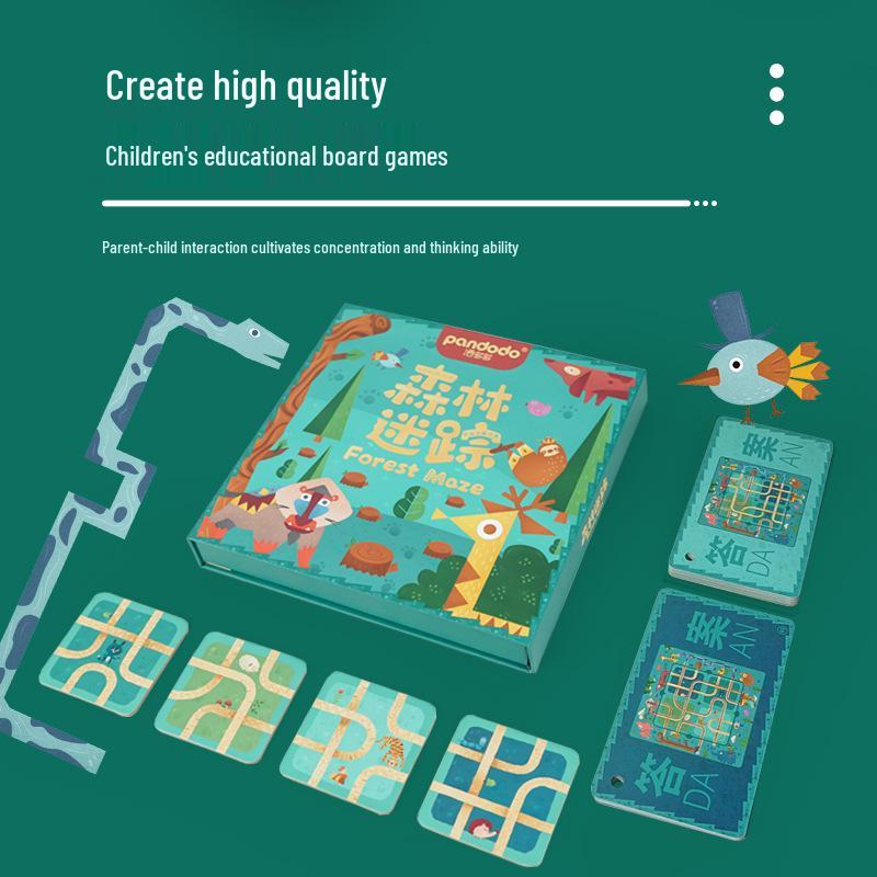 

Large Forest Maze Set: Interactive Educational Game for Kids