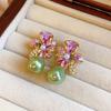 Ear Jewelry Flower Stud Earrings Light Luxury Sweet Drop Earrings Bohemian Earrings Women  Gift