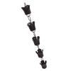 1M Elegant Rain Chain Large Petal Design Weatherproof Long-Lasting Rainwater Diverting Chain for House Gutter