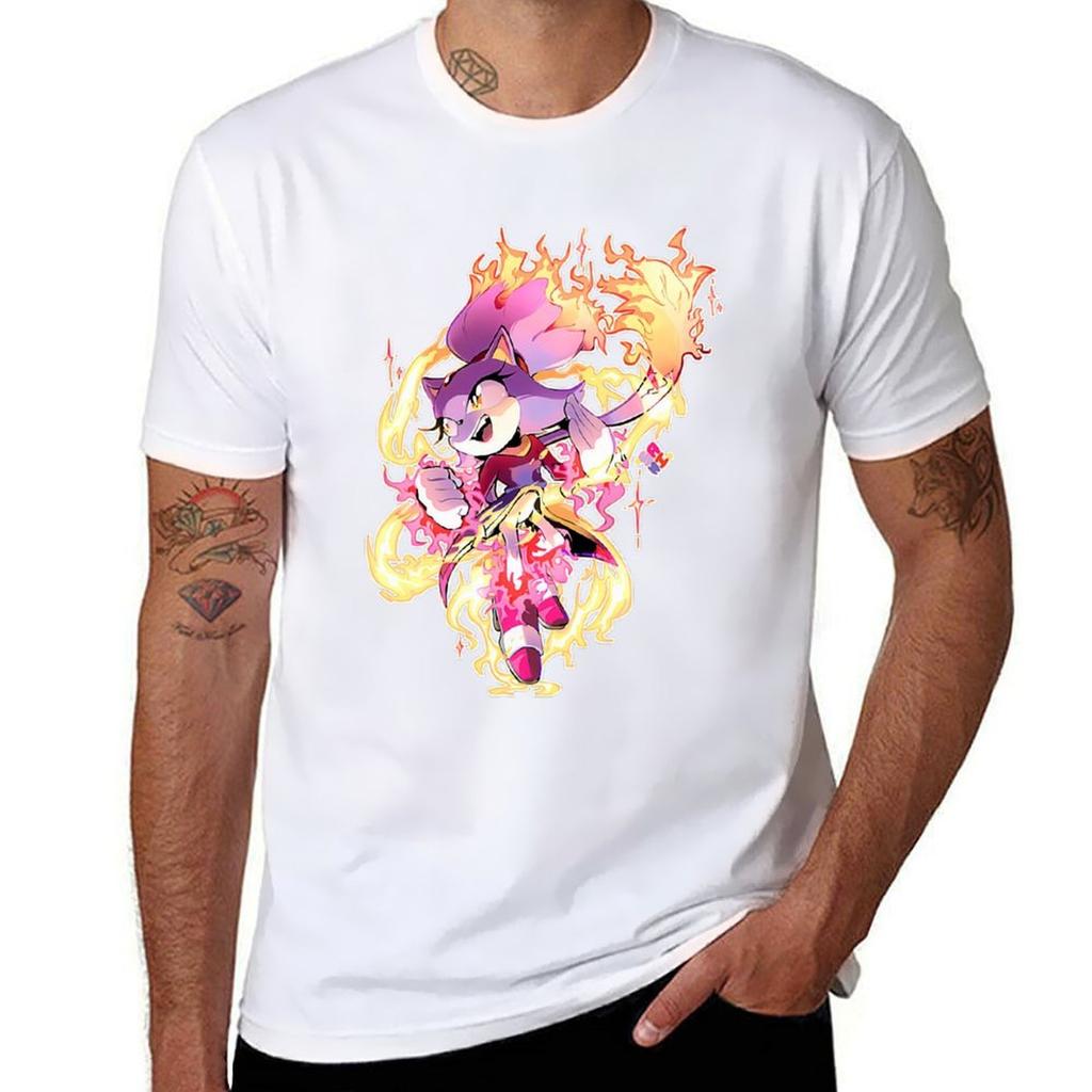 Sonics, drużyna sonics, sonicsthehedgehog, blaze the cat anime T-shirt bluza essential t shirt mężczyźni koszulka do ćwiczeń