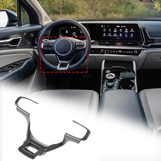 ABS Carbon fiber Steering wheel Trim Cover For Kia Sportage -24