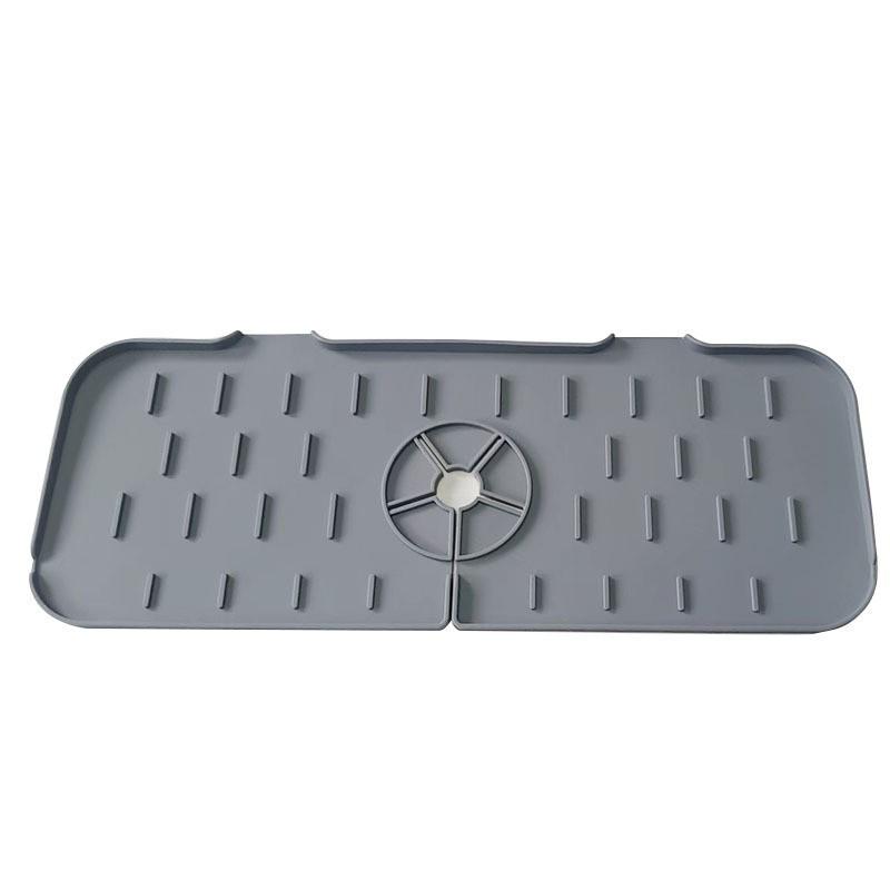 

Popular Kitchen & Bathroom Sink Drain Mat – Faucet Splash Guard Absorbent Protector
