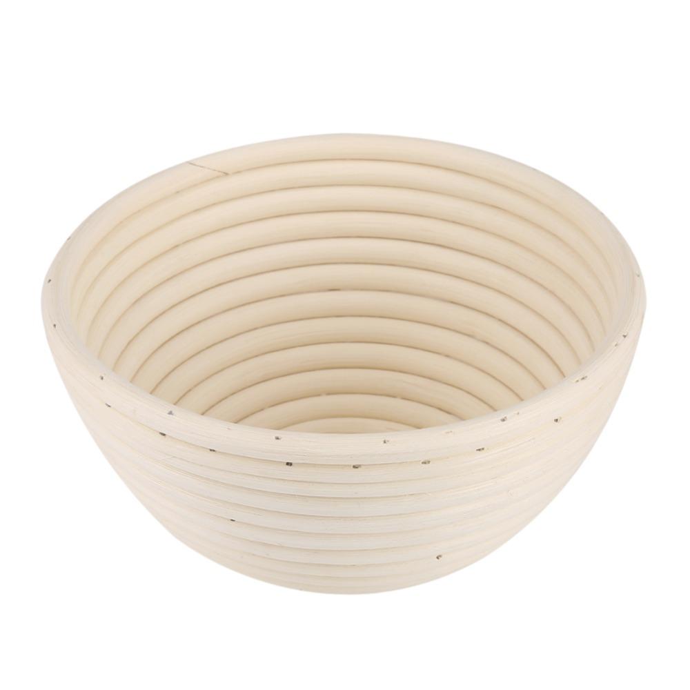 Washable Baking Bowl Round Deep Bowl Thickened Bread Container Cane Splint Breathable Hollow Dough Rising Bowl Kitchen