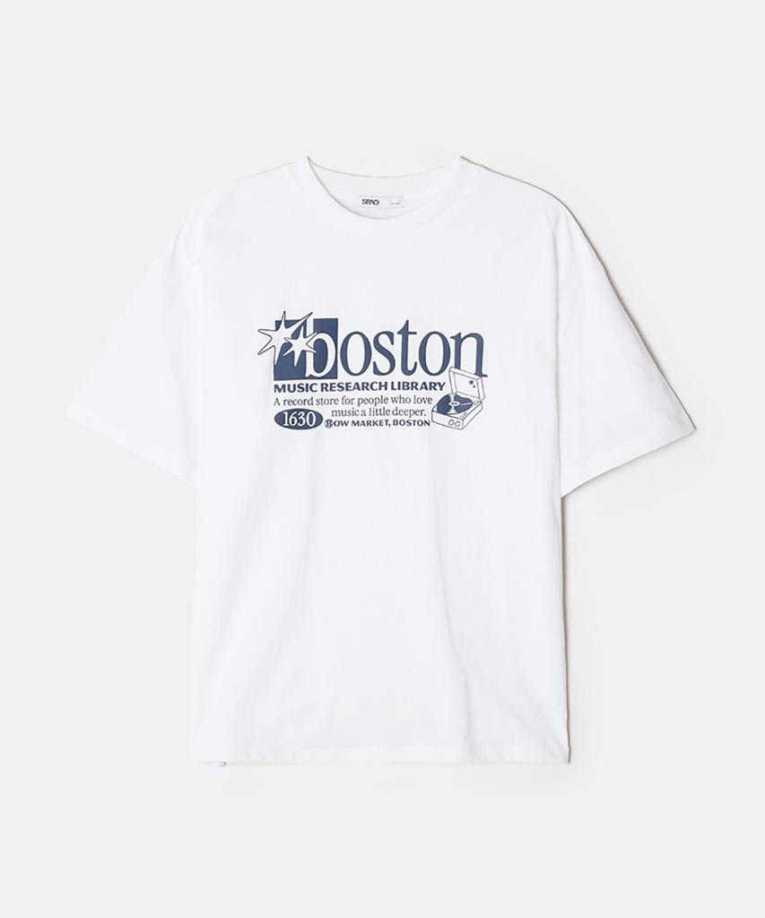 Seupao Boston Illustration Short Sleeve T-Shirt_Sprpg25C70