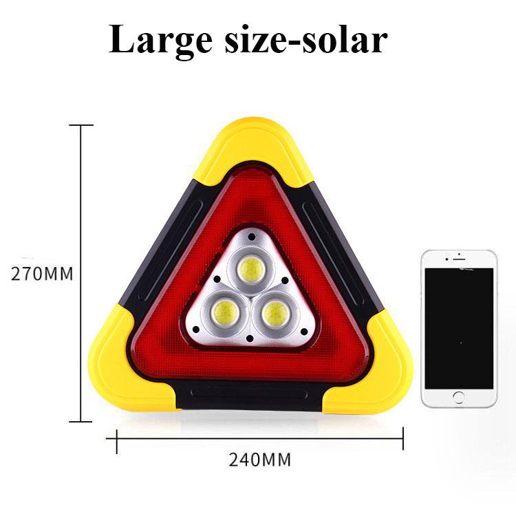 Car LED Work light Outdoor Camping Light Road Safety Triangle Warning Light Repaird Light