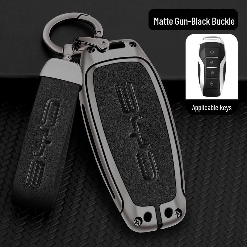 BYD Key Case Metal Shell: Anti-Lost Protection for Song PRO, Han, Tang, Song PLUS, Song MAX, Qin PRO Models.
