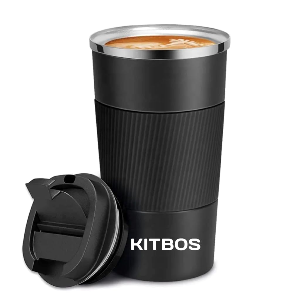 

Insulated Coffee Tumbler 510ml 2.0 | Stainless Steel Tumbler for Coffee, Tea, Beverages | Double Wall, Anti-Slip Grip Coffee Mug with Lid for Office,