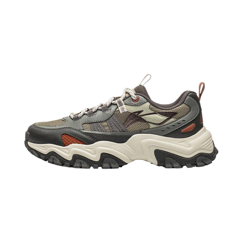 Men's Sneakers Li-Ning Casual Shoes Men's Low-top Asphalt Gray/Obsidian Gray/Muted Grass