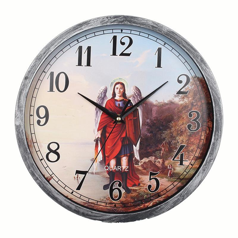 New Jesus Wall Clock Bedroom Living Room Home Decoration Wall Clock Living Room Dining Room Silent Wall Clock