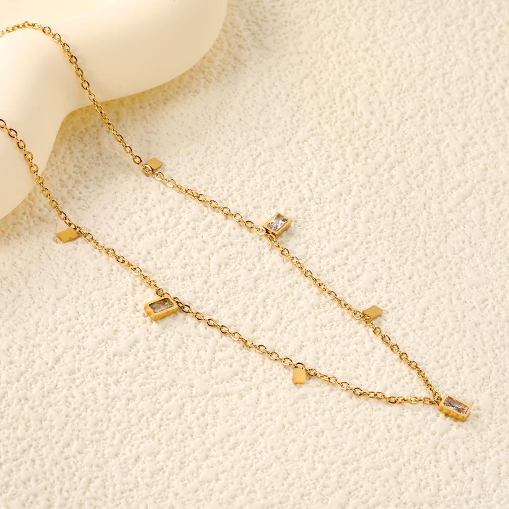 Fashion Korean Version INS Stainless Steel Gold-plated Double Necklace Star Pendant Nnecklace for Girls Design Gift Jewelry