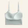 Seamless Ice Silk Spaghetti Strap Tank Top - Women's Slimming One-Piece with Beautiful Back Design