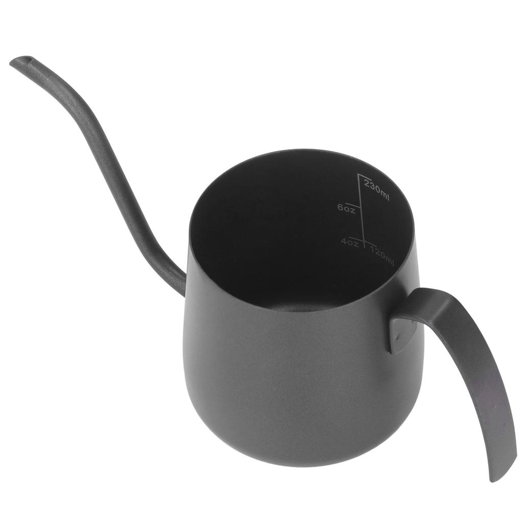 Kaffeekessel Edelstahl Schwanenhals Verdicken Bequemer Griff Kaffeetropfkanne mit Skala 250ml