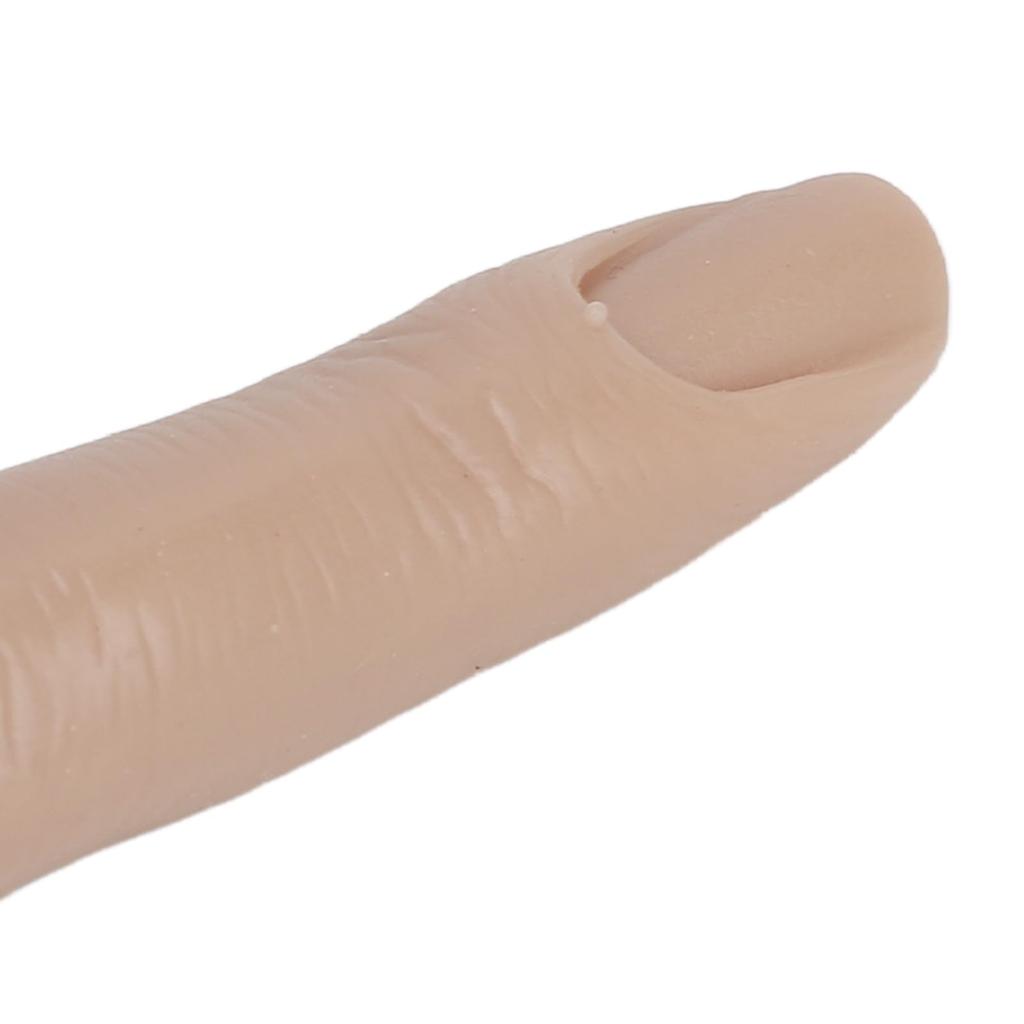 Silicone Practice Silicone Nail Training Flexible Joint Nail Finger Models for DIY Bendable Fake Training Fingers for Nail Art Skin Fingers, 5pcs,