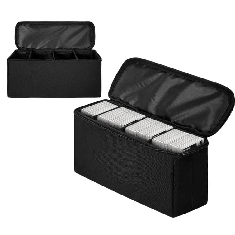 Folding Card Deck Case Organizers Gathering Card Toy Container Trading Card Storage Bag Card Storage Case with 3 Dividers
