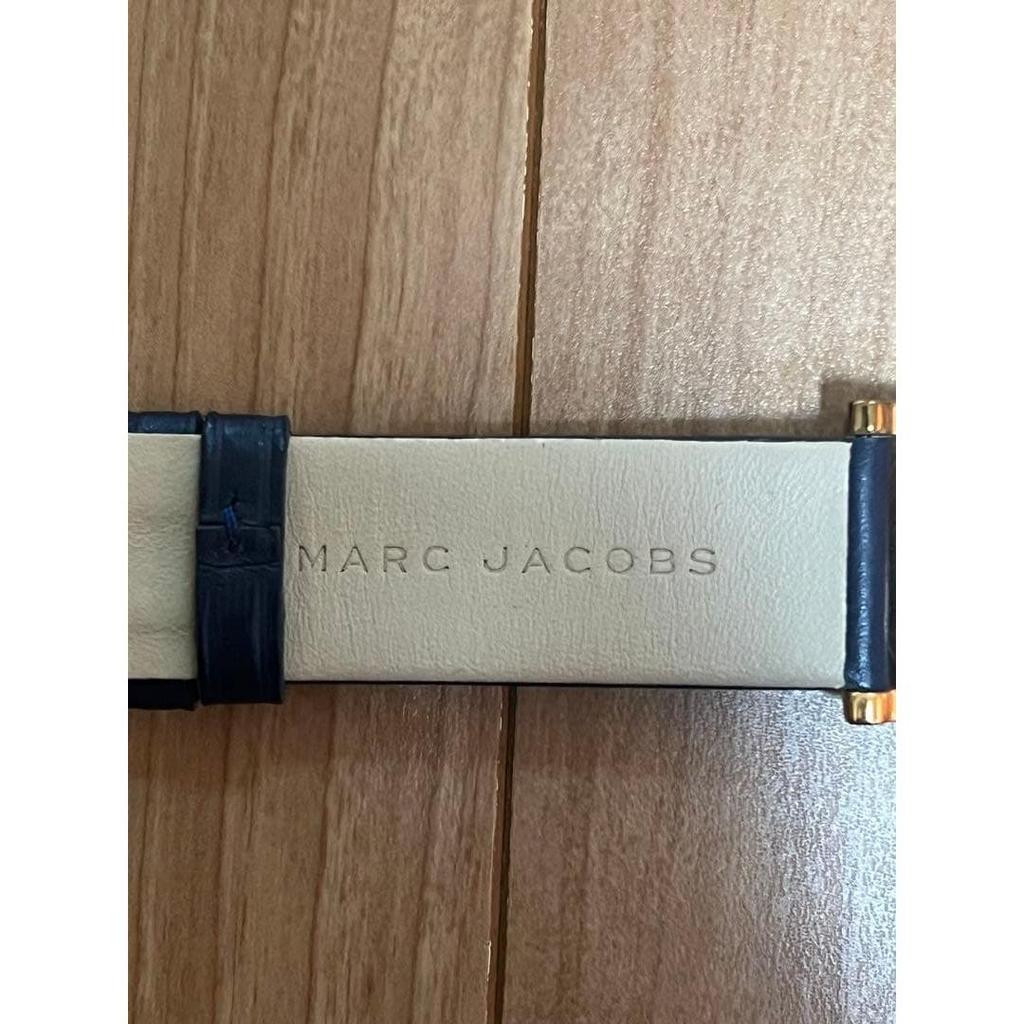 Used MARC JACOBS watch navy leather belt