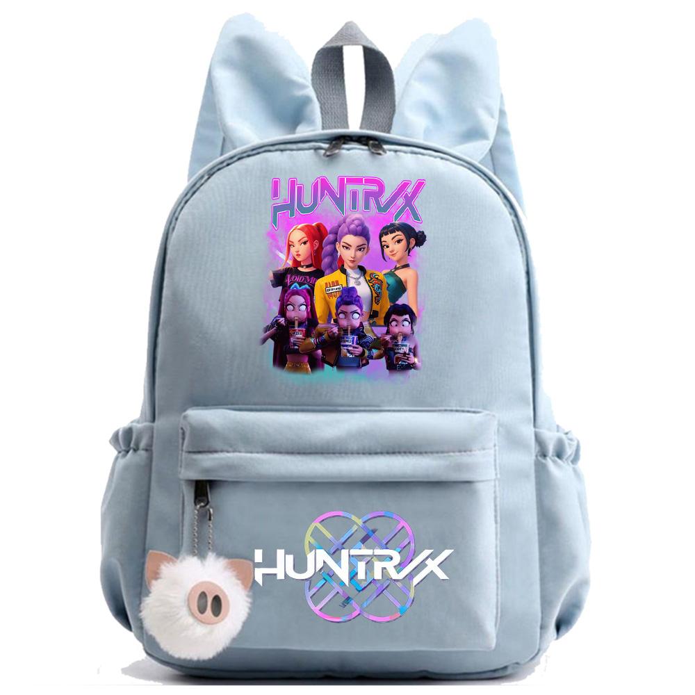 Anime Cartoon K-Pop Demon Hunters Printed Backpack for Teenger Children Student Schoolbag Girl Kid Gift Women Large Capacity Waterproof Travel Bag