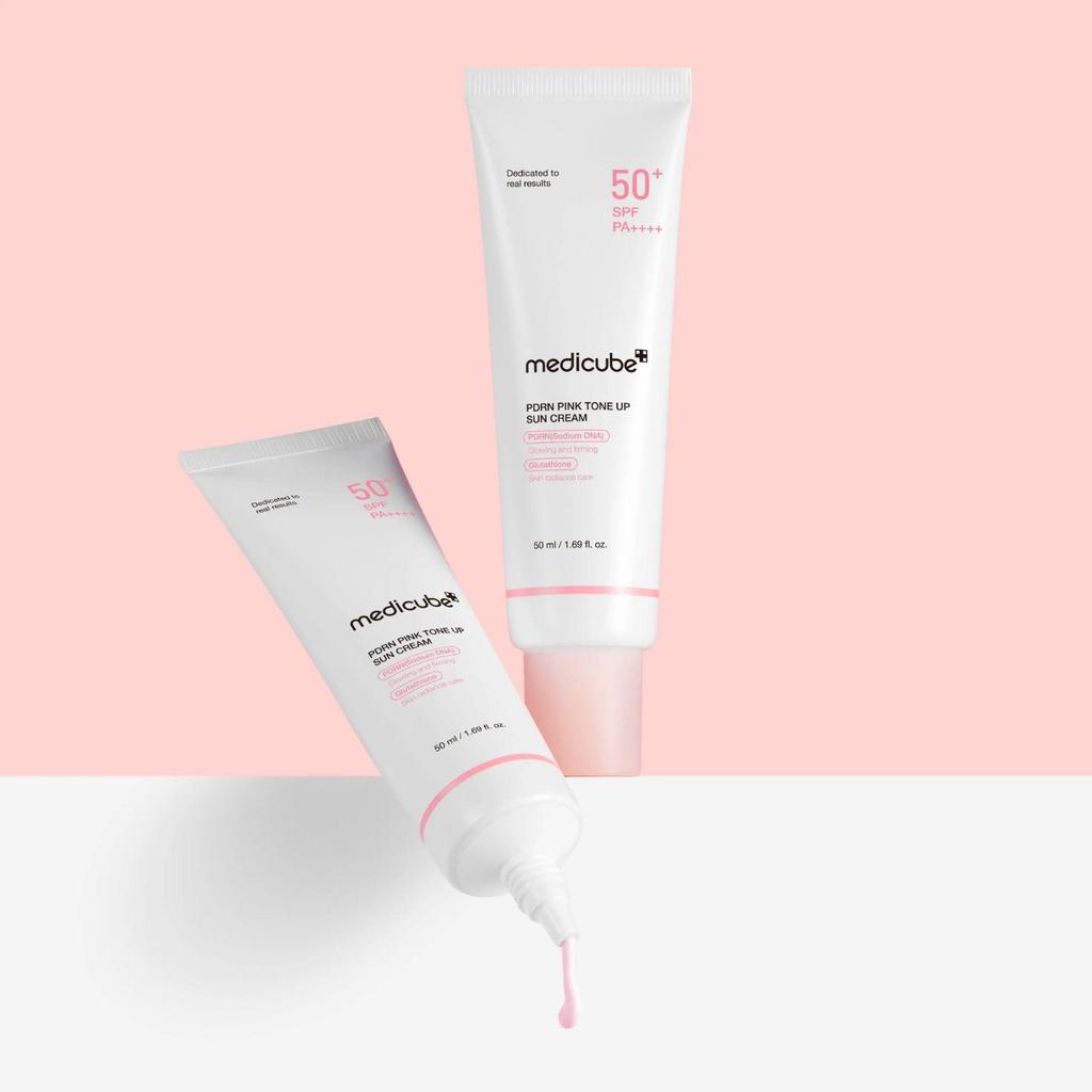 Medicube PDRN Pink Tone Up Sun Cream 50ml Double Set (50ml x 2ea)