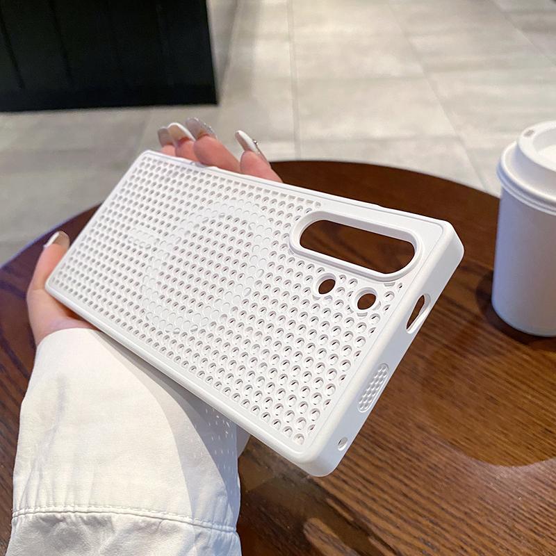 For ZTE Nubia Red Magic 10 10S 11 Pro Plus Case Honeycomb Heat Dissipation Breathable Magnetic Back Cover Shell Redmagic 11 Pro