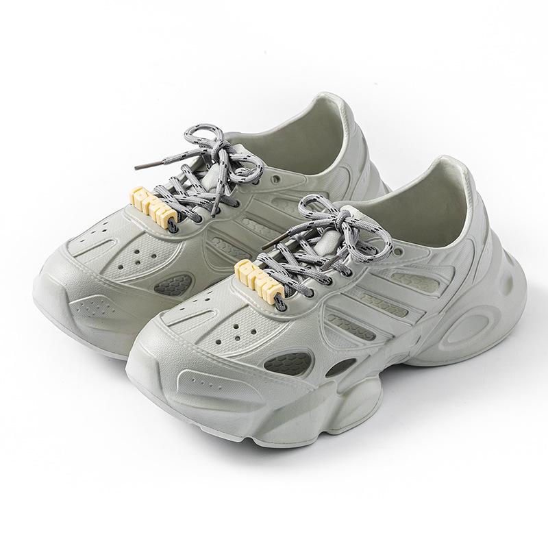 Dad's Lightweight Men's Summer Beach Sports Sandals – Thick-Soled, Lace-Up, Outdoor Wading Drift Shoes