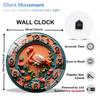 12 Inch Glass Wall Clock Assembled by a Team of Skilled and Experienced Craftspeople