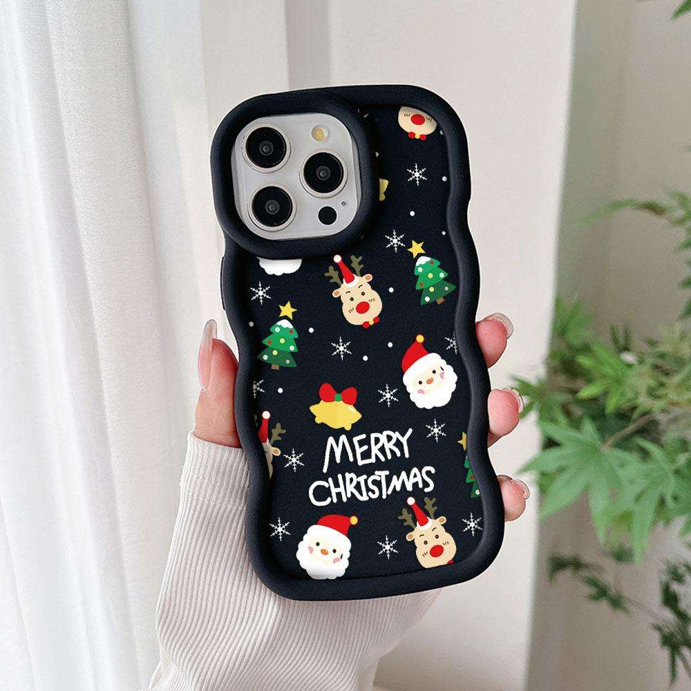 Santa Claus Elk Snowman Christmas Phone Case for Samsung S25 S24 S23 S22 S21 S20 FE Plus Ultra 4G 5G Soft Silicone Back Cover