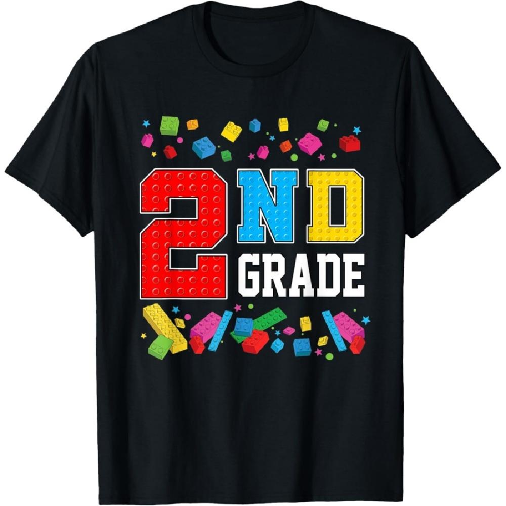 

2nd Grade Master Builder Back To School Building Blocks T-Shirt XXXXXL