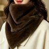 Women'S Autumn Winter Warm Faux Mink Scarf, Temperament All-Match Faux Neck Protector All-Match Neck Scarf