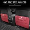 Auto Interiors For Model 3 Y Bonina Roadster Juguete Car Seat Back Anti Kick Protectors Cover Mats Leather Seatback Pad