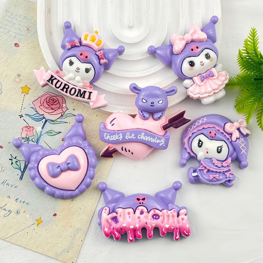 Purple Mimi Resin DIY Accessories: Large Cards, Phone Case, Hair Clip, Insulated Keychain, Ornament.