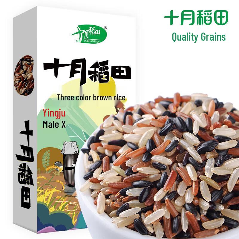 October Rice Field Three-Color Brown Rice 480g x 4 Boxes