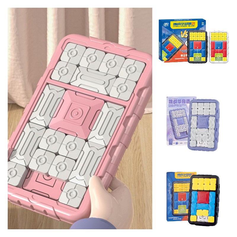 Leka Challenge Huarong Road Sliding Puzzle Toy Magnetic Board For Children's Logic Training Game