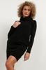 Sweatshirt dress with cowl T376 cappuccino XS