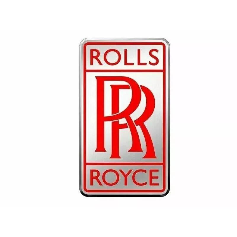 

Vintage Rolls Royce Silver RED Color Car Radiator Small RR Logo Emblem |Fit