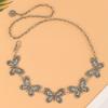Fashion Butterflies Metal Waist Chain Punk Hollow Out Dress Jeans Waistband Y2K Waist Chain Belt Women