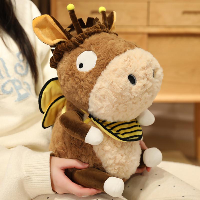 Little Donkey Plush Toy Cute Cute Rag Doll Bee Donkey Doll Birthday Gift Doll