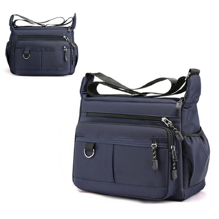 Oxfords Toted Bag for Men Shoulder Crossbody Handbag with Multi Pockets Zipper for Work Office Travel and Daily Use