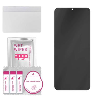 apgo Privacy Matte Hybrid Schutzglas kompatibel mit TCL 5H, flexibles Nanoglas, toller Ersatz für Panzerglas, kratzfest, voll 
