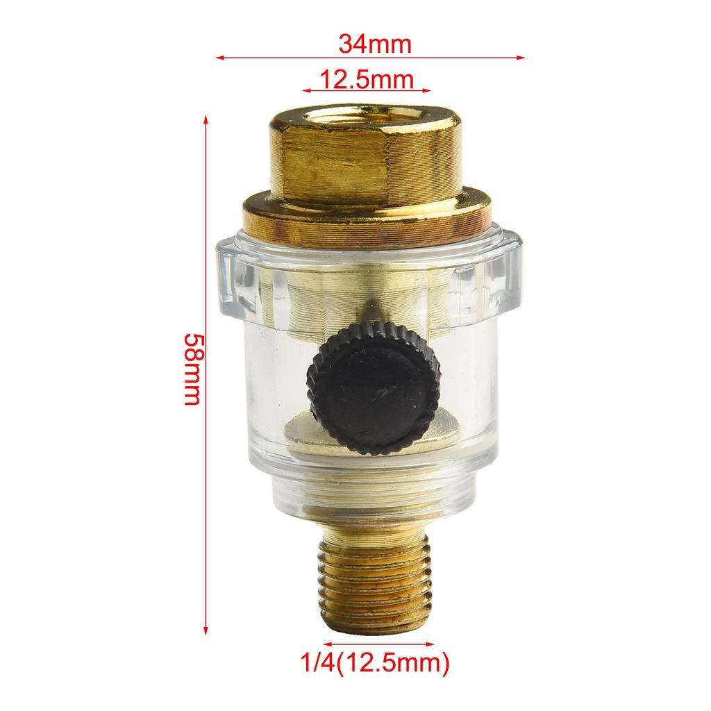 Mini Pneumatic Oil Injector Pneumatic Tools For Air Compressor Pipe Tool Iron -plated Oiler Lubricator Air Compressor Systems