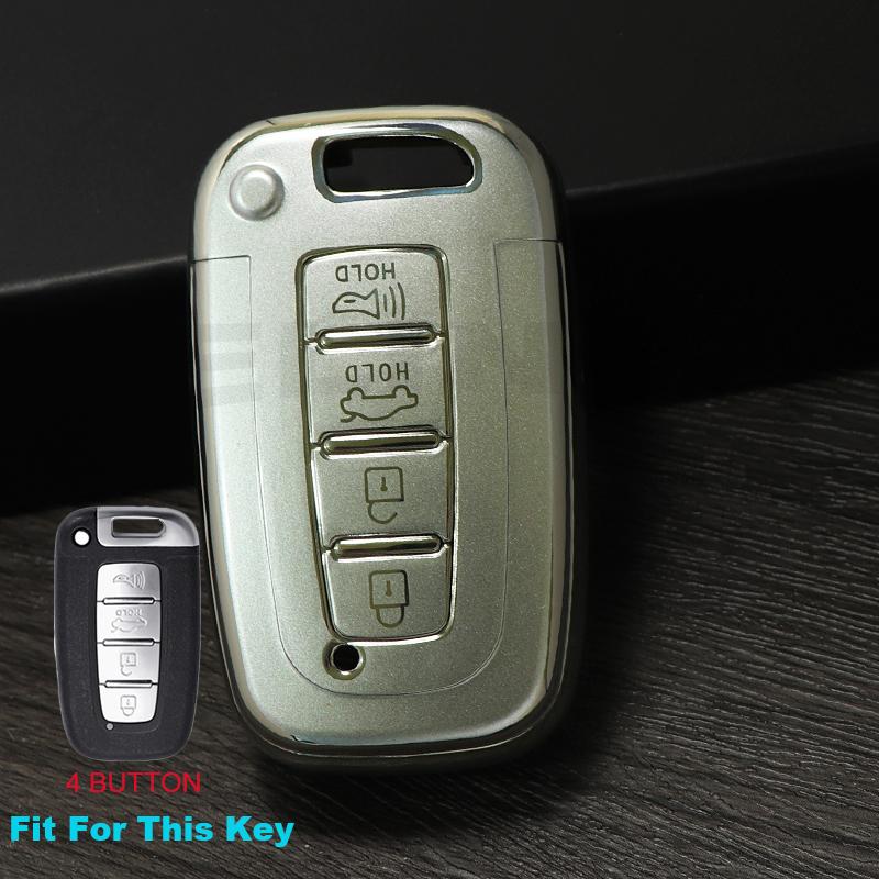 Quicksand TPUCar Key Case Cover for KIA RIO K2 K3 Sportage for Hyundai Accent Elantra Solaris HB20 Veloster SR IX35 I30 Keychain