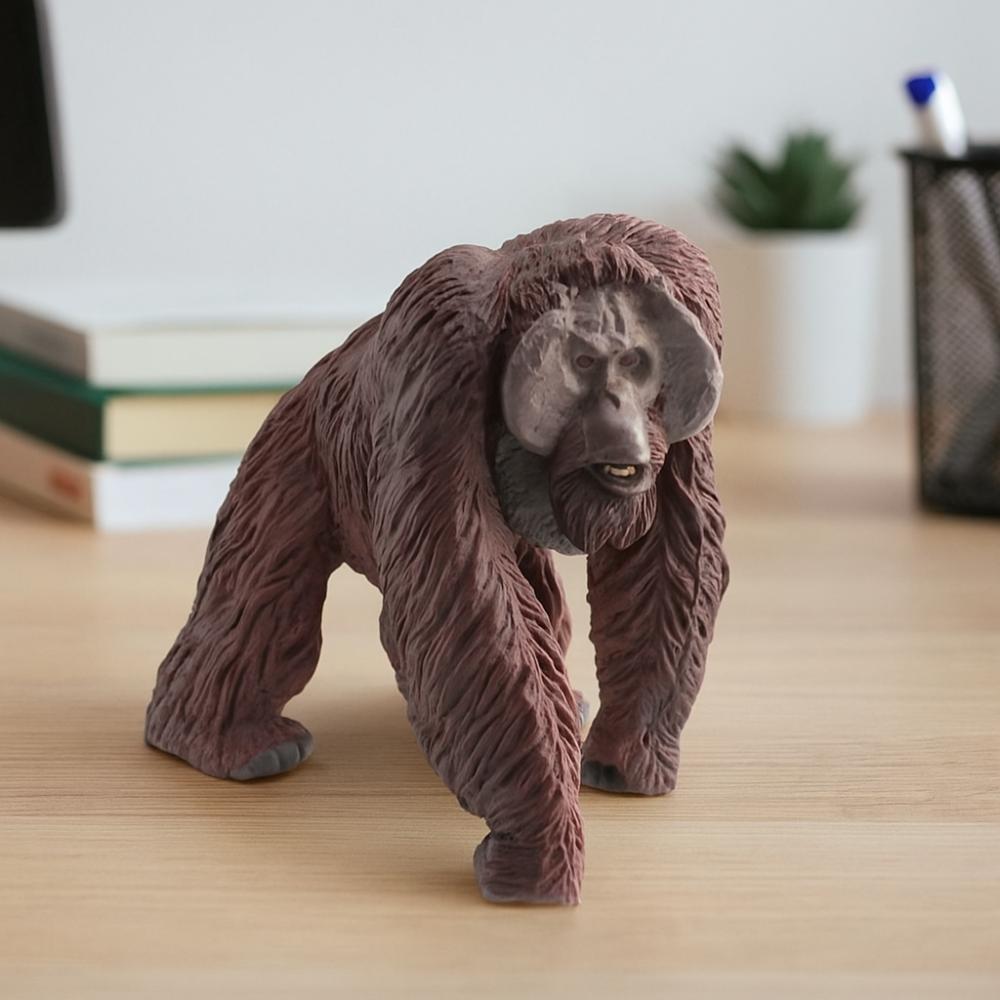 Handmad Simulated Solid Animal Model PVC Chimpanzee Action Figure  Desktop Decorative