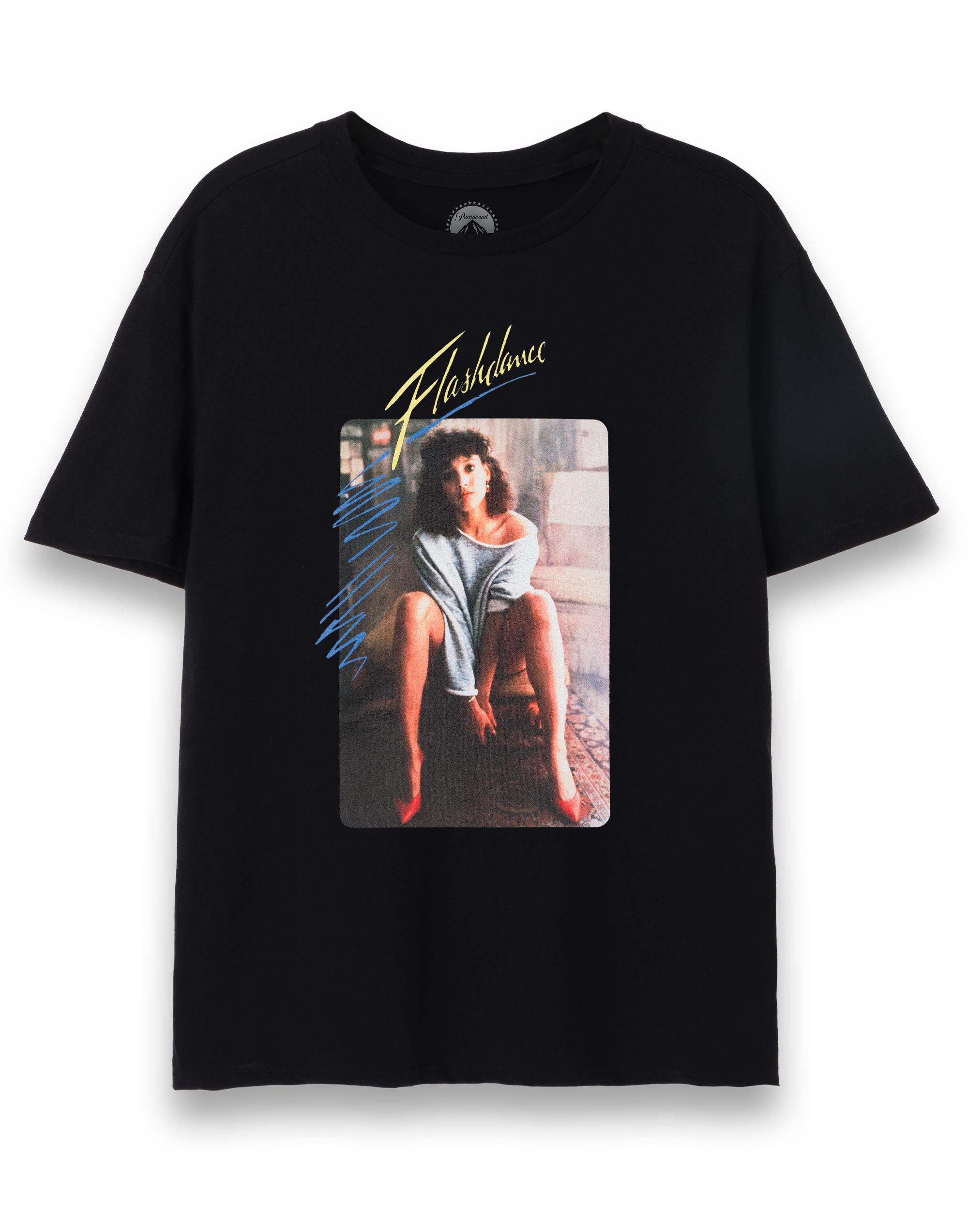 Flashdance short sleeved tshirt womens black official merch M
