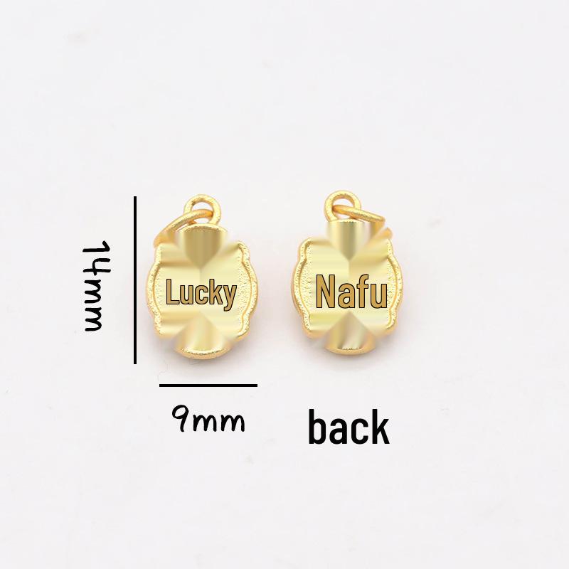 Peace & Joy Gold Sand Mala Bead Bracelet with Fortune Tag