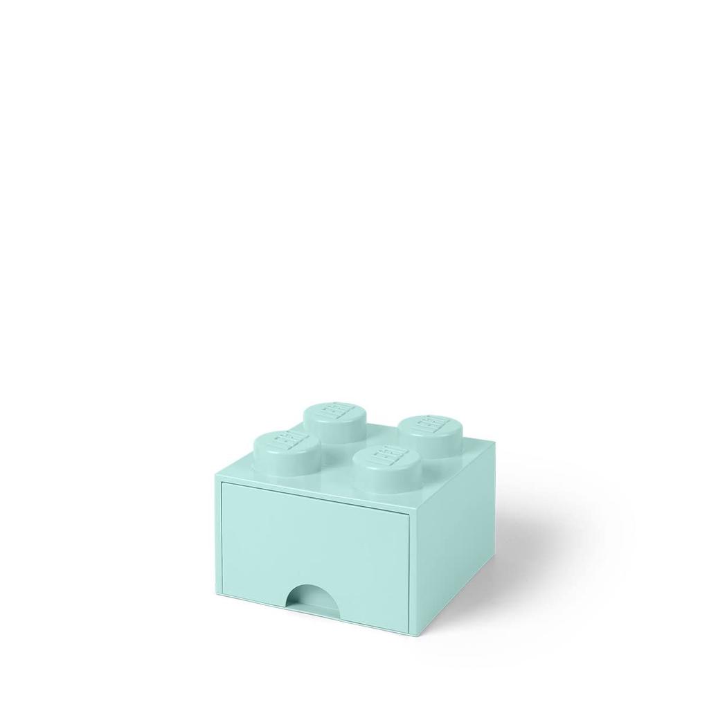 LEGO Brick Drawer 4, Aqua Light Blue, 40051742