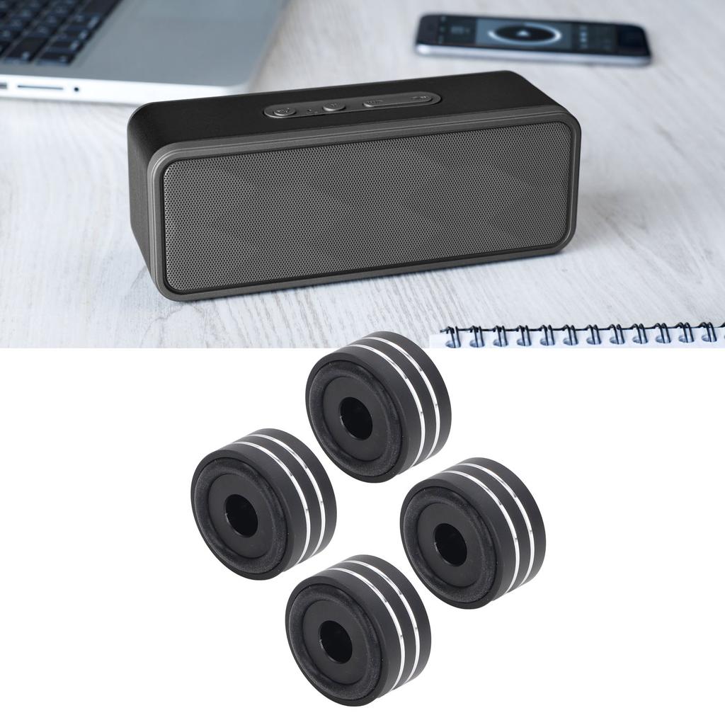 4Pcs Aluminium Alloy Speaker Shock Absorbing Feet Anti Slip Audio Equipment Isolation Feet