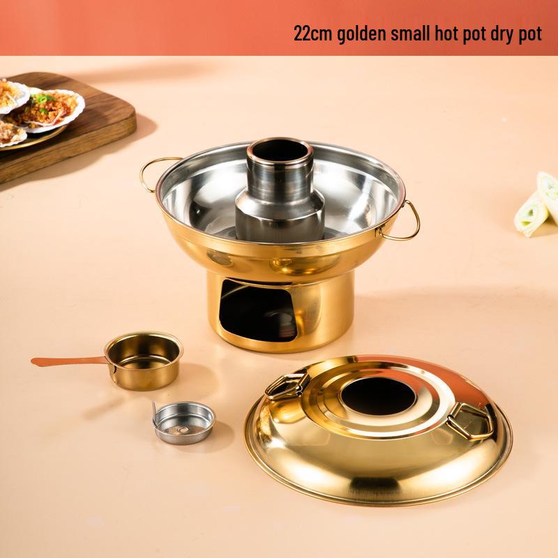 

Традиційний старовинний фіолетово-мідний гарячий горщик для баранини Шабу-Шабу, Вугільна версія для дому та вулиці