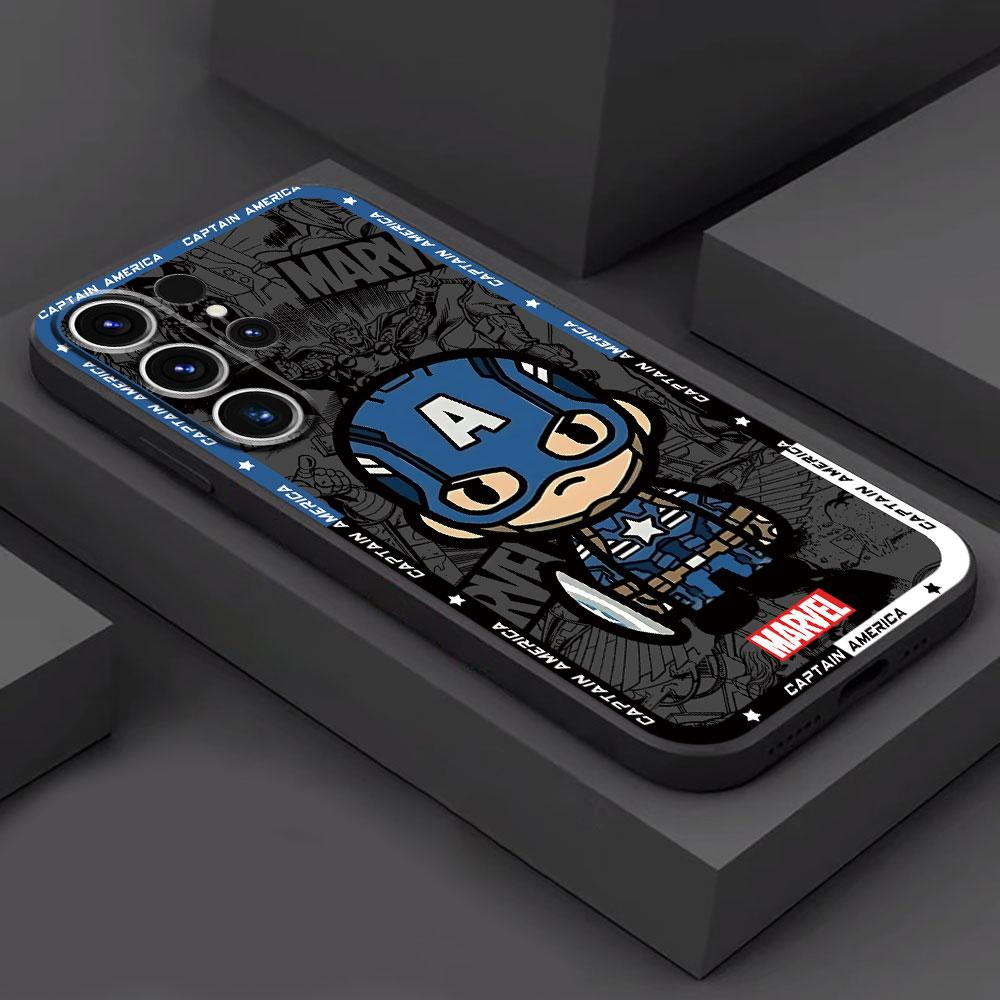 Phone Case for Samsung Galaxy S24 S22 Plus S23 S8 S9 S10e S20 FE S21 Ultra 5G S10 Marvel Spider Man Venom Cover Black Soft